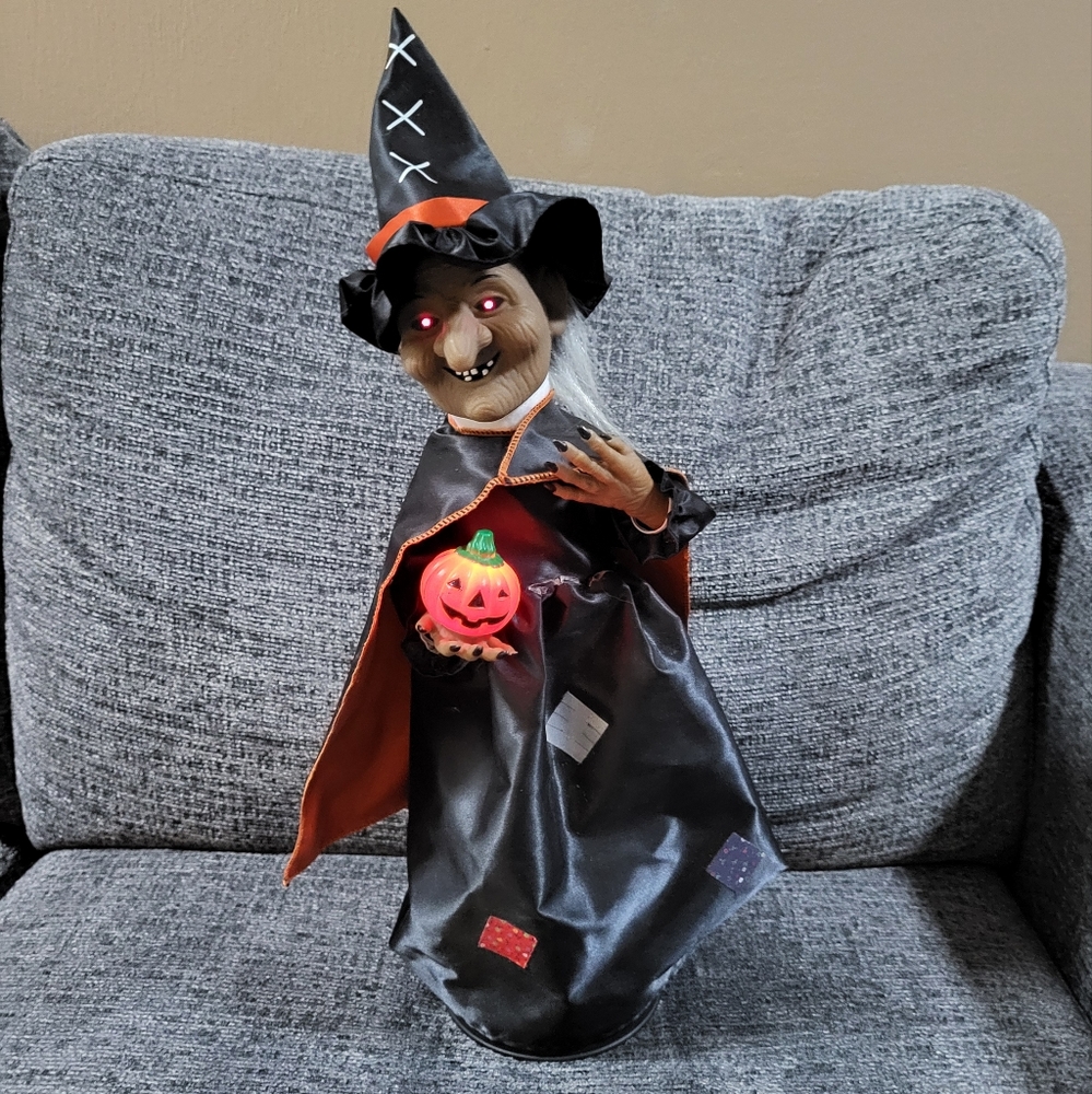 Witch TELCO Animated & Illuminated Motion-ettes Display Figure Halloween Vintage